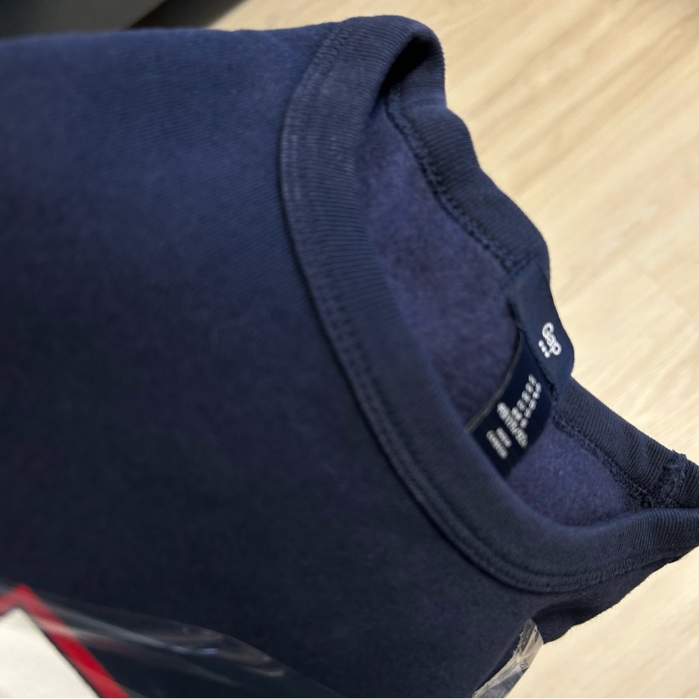Gap Navy Blue Logo Pullover Sweatshirt Womens‎ Size Small - Picture 6 of 6